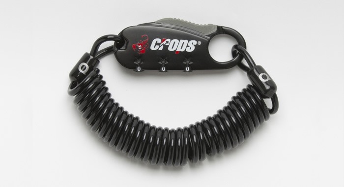  bicycle lock P3 times last day wire coil dial light weight light 1800mm 180cm black pscrops cp-spd08