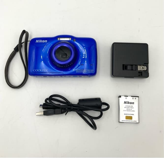 ♥︎◇防水コンデジ♪ ◇Nikon COOLPIX S32 ブルー ◇スマホ転送 ♥︎◇防水コンデジ♪ ◇Nikon COOLPIX S32 ブルー ◇スマホ転送