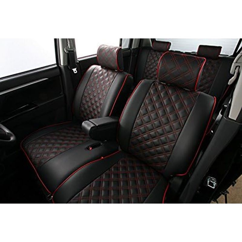  Clazzio seat cover Wagon R/AZ Wagon MH series Clazzio quilting black × red stitch ES-060915ESA0