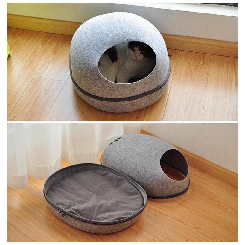  домик для кошек купол type L домашнее животное bed купол яйцо type кошка для bed фетр серп кама .. type домашнее животное house кошка ..