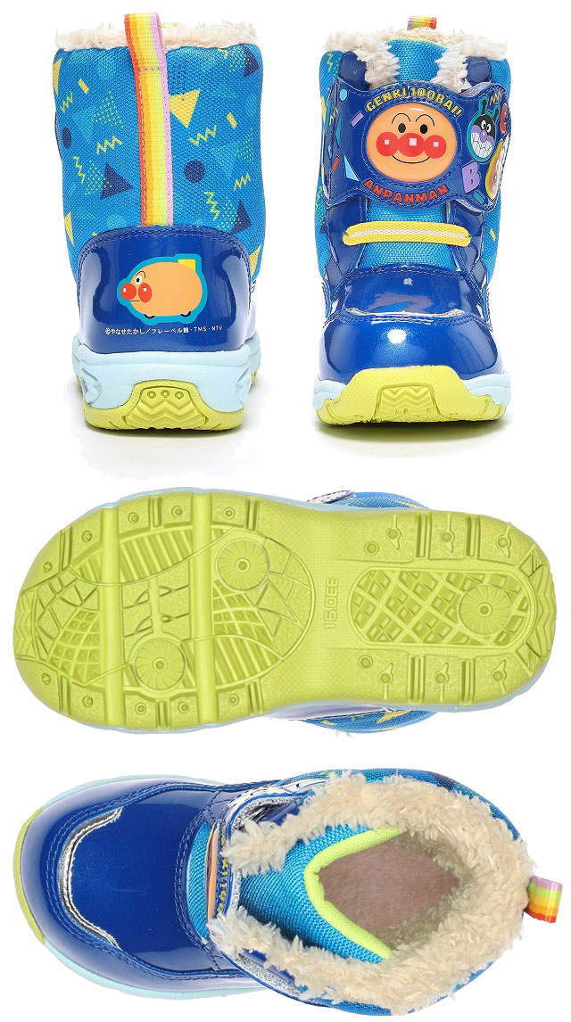  moon Star Soreike! Anpanman мужчина девочка ребенок обувь Kids Junior боты AP WC033E водонепроницаемый winter ботинки детские ботинки короткие сапоги 