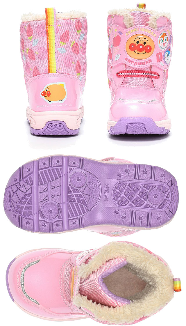  moon Star Soreike! Anpanman мужчина девочка ребенок обувь Kids Junior боты AP WC033E водонепроницаемый winter ботинки детские ботинки короткие сапоги 
