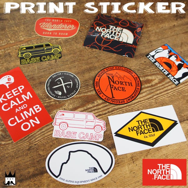  The * North Face The * North Face men's lady's sticker NN31710 print sticker seal camp miscellaneous goods penguin Ame car Logo 