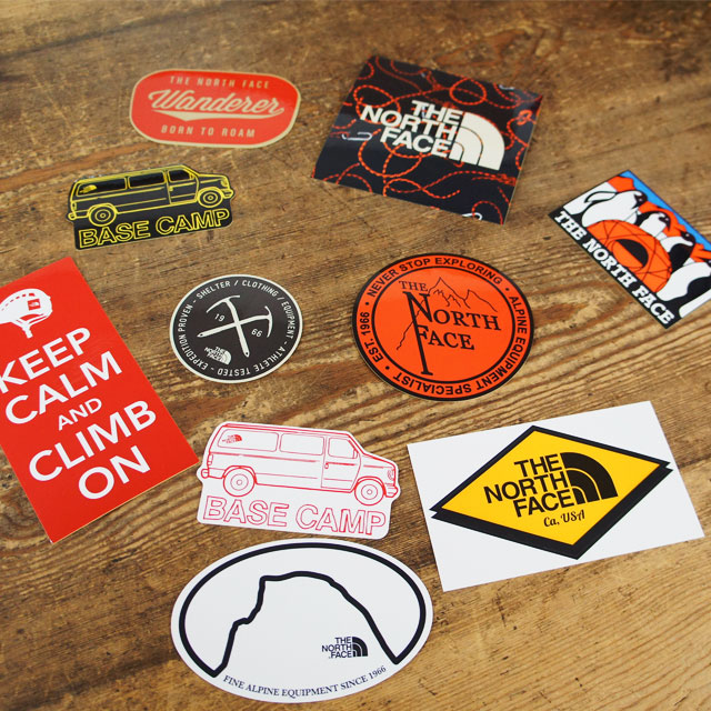  The * North Face The * North Face men's lady's sticker NN31710 print sticker seal camp miscellaneous goods penguin Ame car Logo 