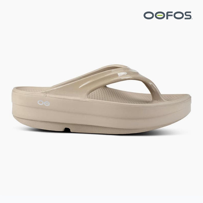  every day shipping u-fos recovery - sandals u- mega OOFOS OOMEGA NOMAD 2000440102222 lady's sandals beige thickness bottom light weight impact absorption 