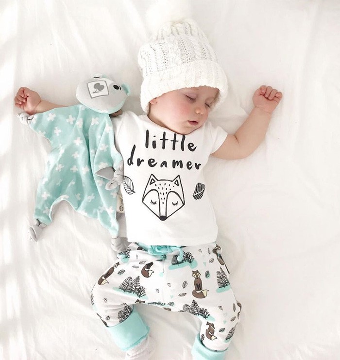  детская одежда младенец одежда пижама Kids девочка мужчина tops одежда ребенок внешний брюки короткий рукав верх и низ в комплекте 