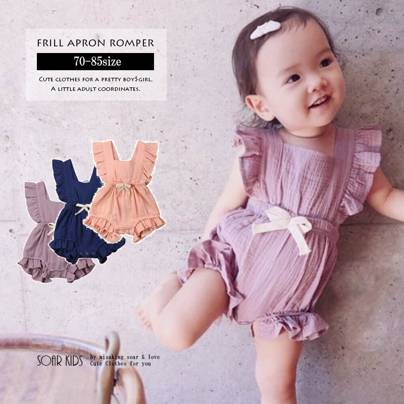  outlet бесплатная доставка new оборка фартук детский комбинезон baby Kids за границей ребенок одежда младенец baby 
