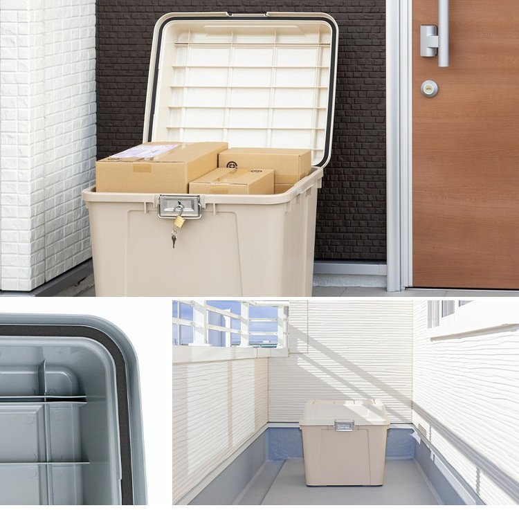  storage box cover attaching outdoors stylish kerosene wide stocker storage room outdoors storage veranda storage storage KB-540 Iris o-yama