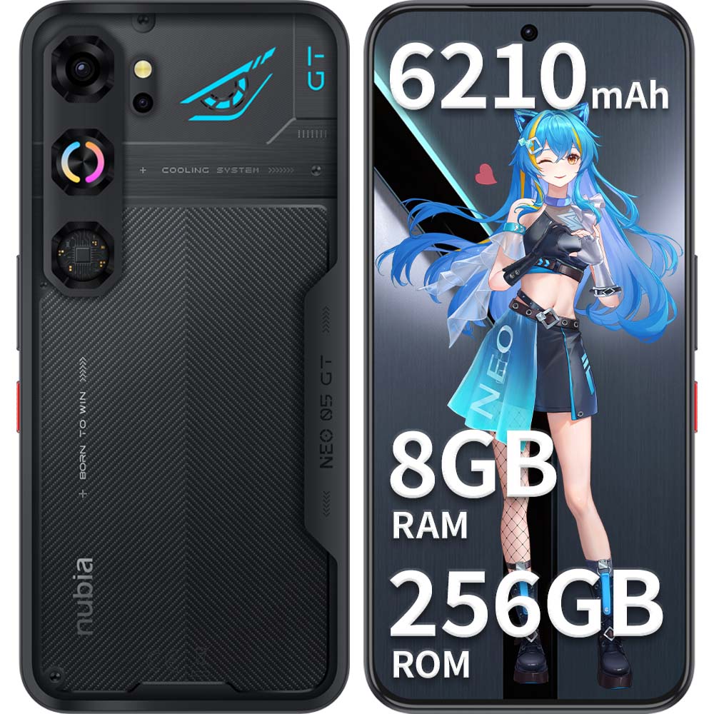 Nubia スマートフォン 本体 ブラック ⑤ nubia（スマホ） nubia Neo 5 GT 6.8インチ メモリー8GB ストレージ