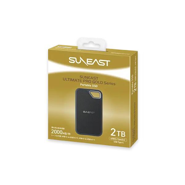 SUNEAST ULTIMATE PRO GOLD Series Portable SSD 2TB