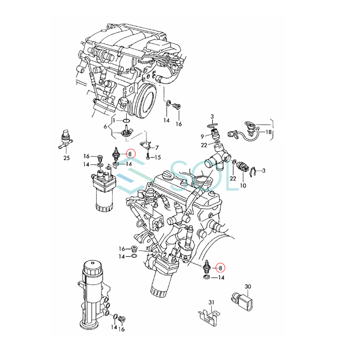  стоимость доставки 185 иен Audi A3(8P1 8PA) A4(8EC 8ED) давление масла переключатель давление сенсор 06D919031 отгрузка конечный срок 18 час 
