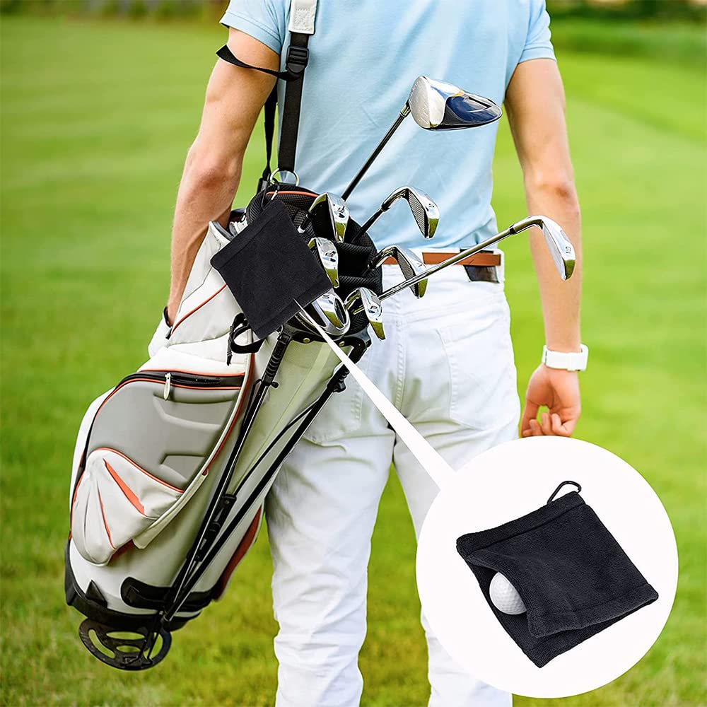 MEDUSHASHA Golf полотенце мяч для гольфа очиститель Golf для чистый .kalabina. удобный водонепроницаемый брелок для ключа пряжка 14*14cm(bla