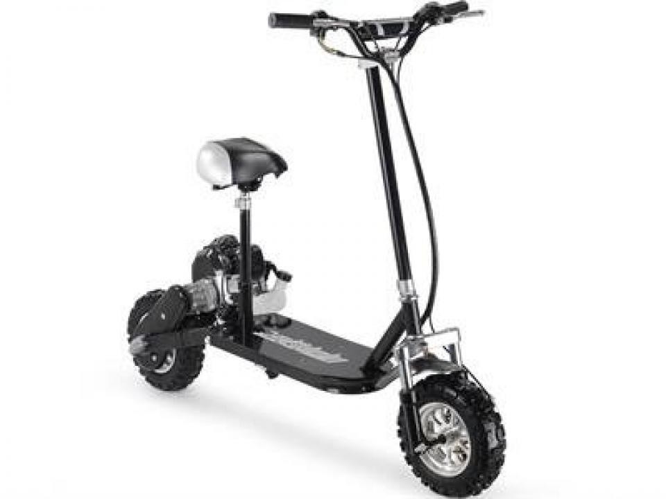  баланс скутер MotoTec MT-GS3 Black 3 Speed 49cc Gas Scooter EPA approved