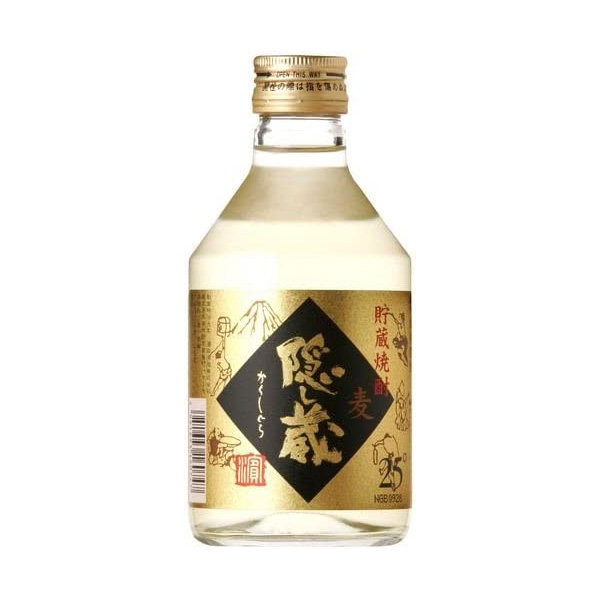 濱田酒造 麦焼酎 隠し蔵 25度 300mlびん 1本 焼酎 麦焼酎の商品画像