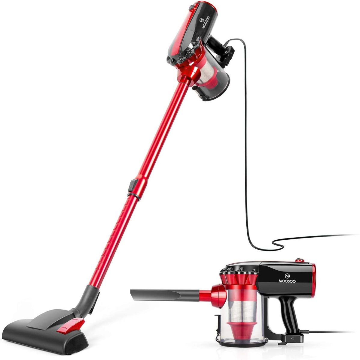 Moosoo コード式掃除機 D600 レッド ホワイト 掃除機 最安値 価格比較 Yahoo ショッピング 口コミ 評判からも探せる