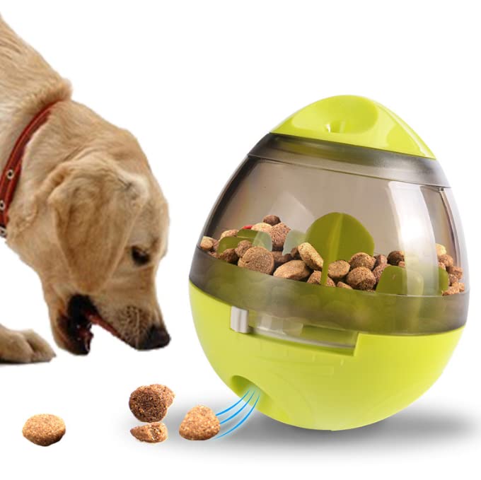 Panni 犬用おもちゃ 餌入れ知育玩具 IQステップボール おやつボール 倒れないエッグ（グリーン）の商品画像