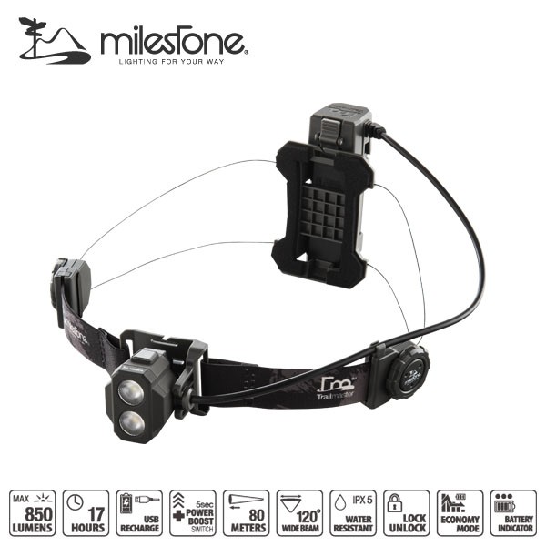 Milestone トレイルマスター MS-F1 ヘッドライト milestone トレイルマスター MS-F1 アウトドア ヘッドライト、ヘッド