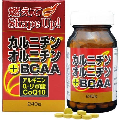 ユウキ製薬 カルニチン・オルニチン＋BCAA 240粒 × 1個の商品画像