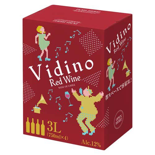 南アルプスワインアンドビバレッジ ビディーノ NV 3000mlバッグインボックス 1本 ワイン 赤ワインの商品画像