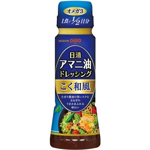 日清オイリオ アマニ油ドレッシング こく和風 160ml × 1本の商品画像