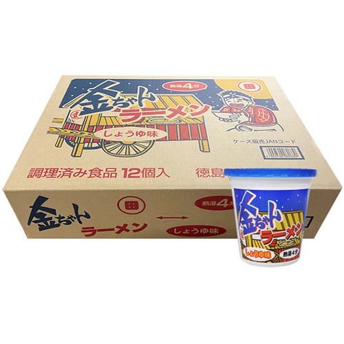 徳島製粉 金ちゃんラーメンカップ しょうゆ味 71g × 12個 カップラーメンの商品画像