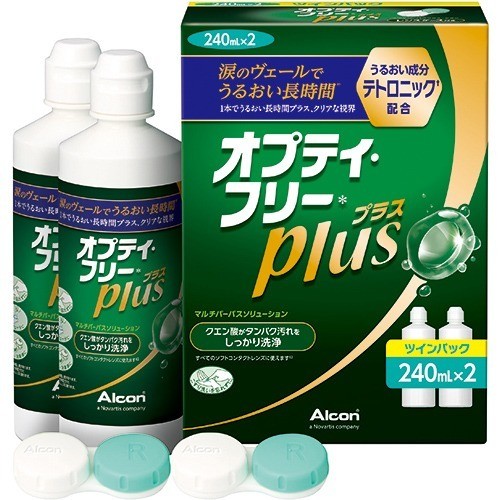 Alcon オプティ・フリー プラス ツインパック （240ml×2本）×1箱 オプティ・フリー ソフトコンタクト洗浄保存液類の商品画像