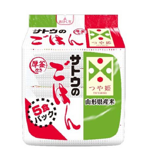 サトウ食品 サトウのごはん 山形県産つや姫 200g 5個パック×8袋の商品画像
