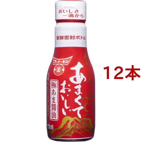 フンドーキン醤油 フンドーキン醤油 あまくておいしい醤油極あま 密封ボトル 200ml×12本 だし醤油の商品画像