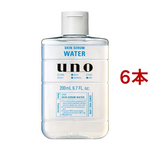 uno（ヘアケア） ウーノ スキンセラムウォーター 本体/200ml×6 男性用化粧品化粧水の商品画像