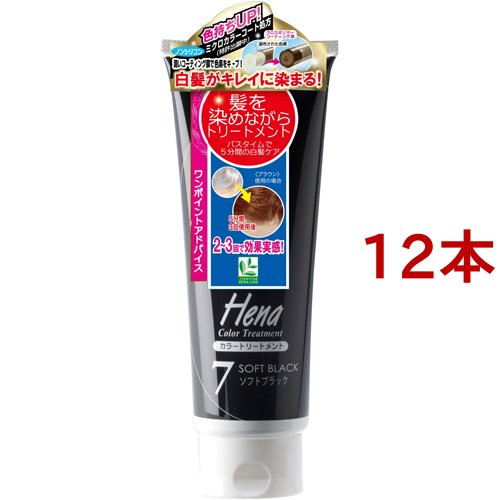 テンスターヘナ カラートリートメント 250g（ソフトブラック）× 12個 ヘアケア　ヘナの商品画像