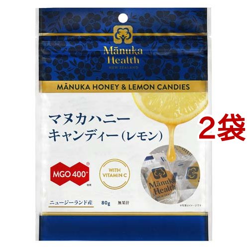 マヌカヘルス マヌカヘルス マヌカハニーキャンディー（レモン） 80g×2袋 飴、ソフトキャンディの商品画像
