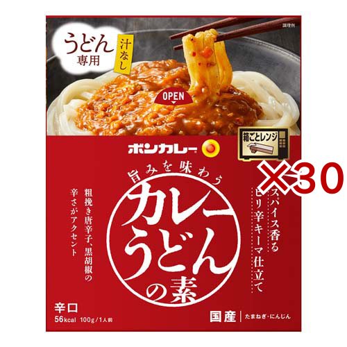 大塚食品 大塚食品 旨みを味わうカレーうどんの素 スパイス香るピリ辛キーマ仕立て 辛口 100g×30個 カレー、レトルトカレーの商品画像