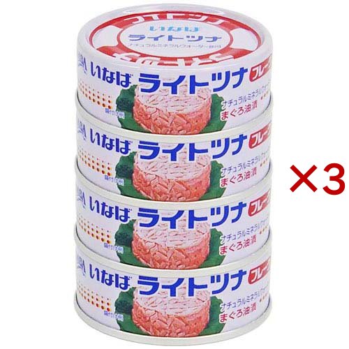 いなば食品 ライトツナ フレーク 70g×12缶の商品画像