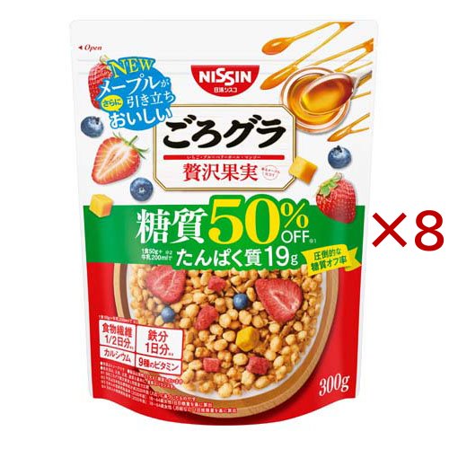 ごろグラ 糖質50%オフ 贅沢果実 300g×8袋の商品画像