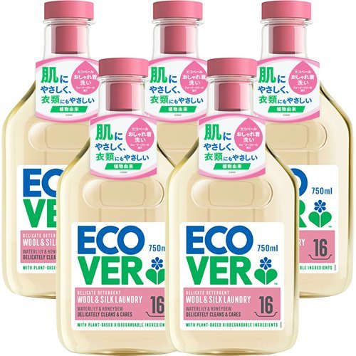 ECOVER エコベール おしゃれ着用洗剤 ウォーターリリーの香り 750ml × 5個 液体洗剤の商品画像