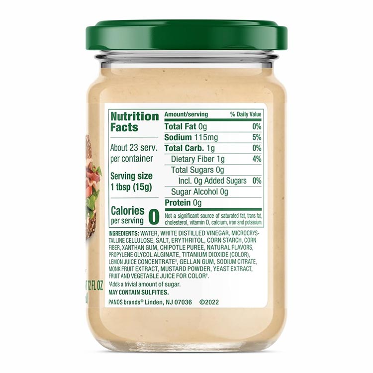 woruten farm schipotoremayo355ml (12oz) Walden FarmsChipotle Mayo mayonnaise Zero calorie healthy diet great popularity calorie Zero 