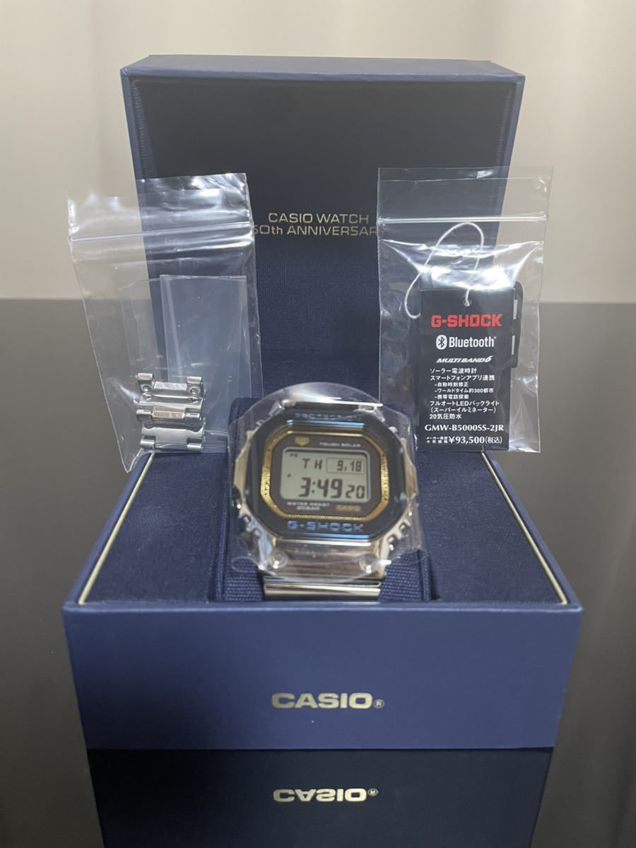 カシオ50周年記念モデル GMW-B5000SS-2JR Gショック】CASIO WATCH 50TH ANNIVERSARY / GMW-B5000SS-2JR