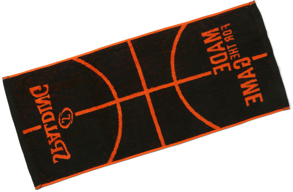 SPALDING Spalding basket ja card towel ball motif orange SAT211100 gift 