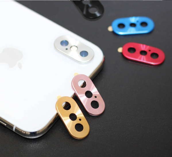 iphoneX カメラ保護 スマホアクセサリー Camera Hole Deco カメラ メタル 保護 デコ