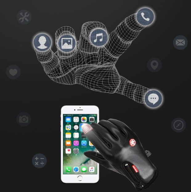 スマホ手袋 メンズ 防風 防滴 裏起毛 スマホ対応 レディース スマートフォン対応 レザー 暖かい アウトドア タッチパネル対応 バイク 自転車 滑り止め手袋 メンズ レディース