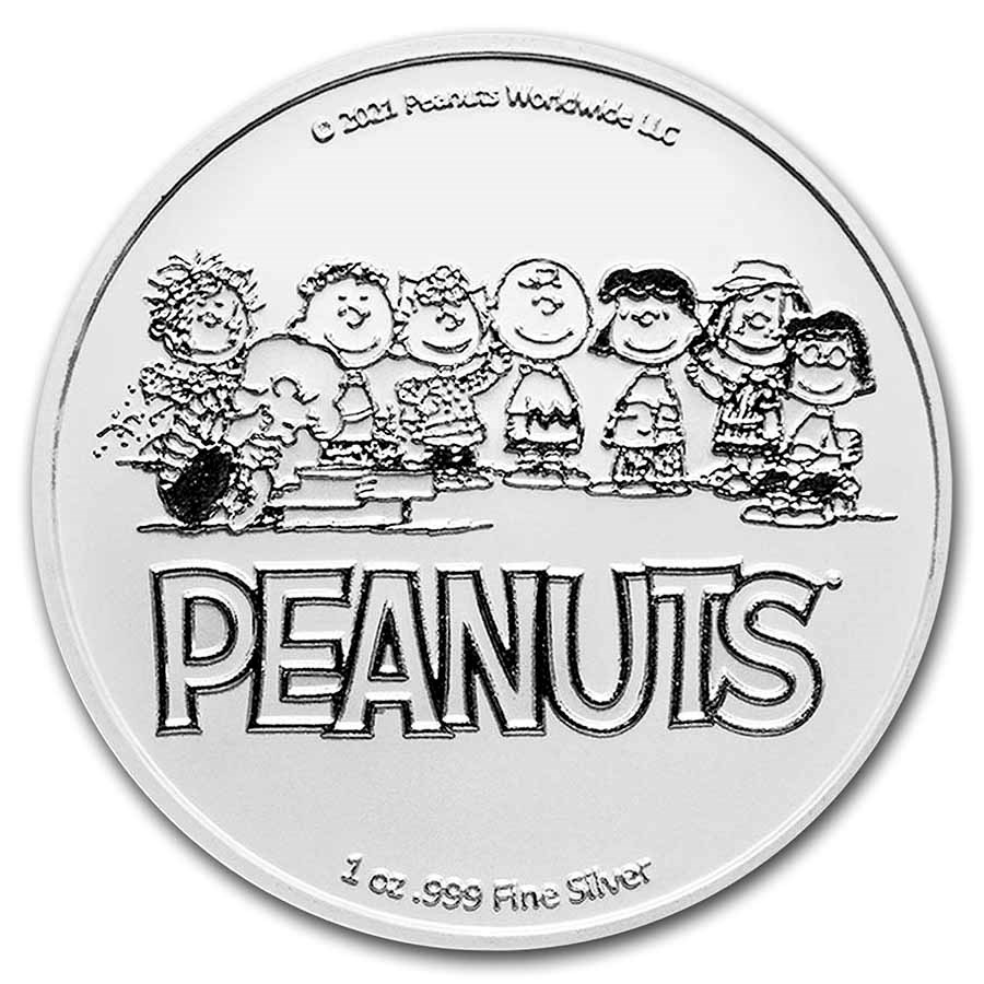  not yet Ryuutsu goods 2021 year Peanuts Charlie Brown original silver.999 silver round coin Capsule entering 