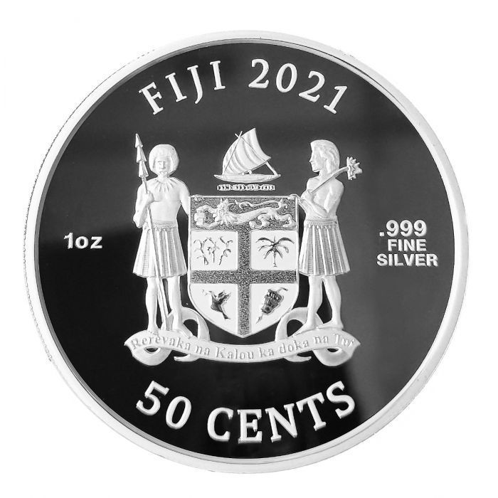  not yet Ryuutsu goods 2021 year fiji-shurek Christmas VERSION silver coin 1 ounce silver coin coin Capsule entering 
