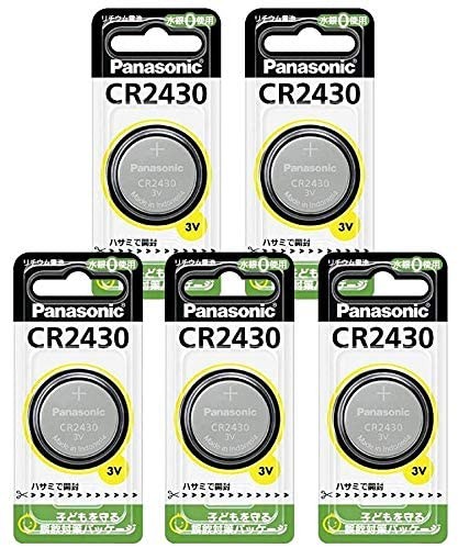 Panasonic コイン形リチウム電池 CR2430 CR2430P ×5個 ボタン電池の商品画像