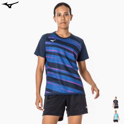 MIZUNO Mizuno настольный теннис форма одежда игра рубашка женский женский 82JAA214[1 листов до почтовая доставка OK]