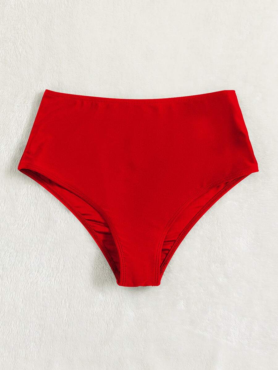  lady's swimsuit bottoms plain high waste to bikini bottoms 
