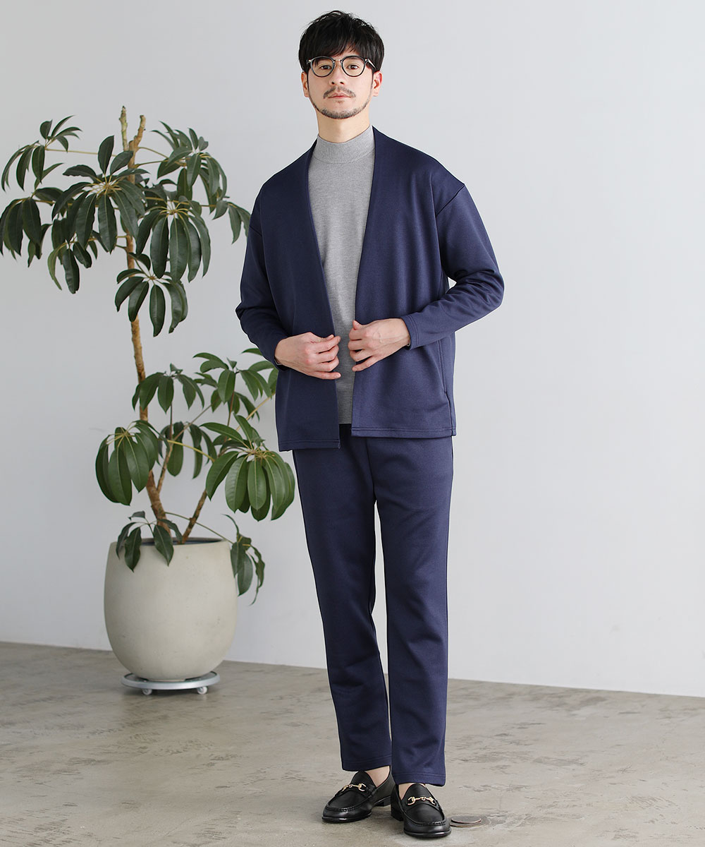 [ top and bottom 2 point set ] setup men's no color jacket tapered pants Easy pants spring spring clothes 