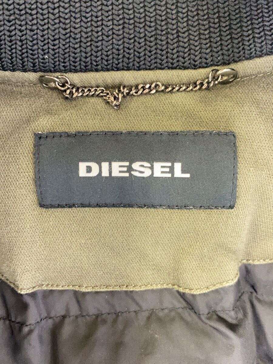 DIESEL* милитари жакет / длинный длина /XS/ нейлон /KHK/ хаки 