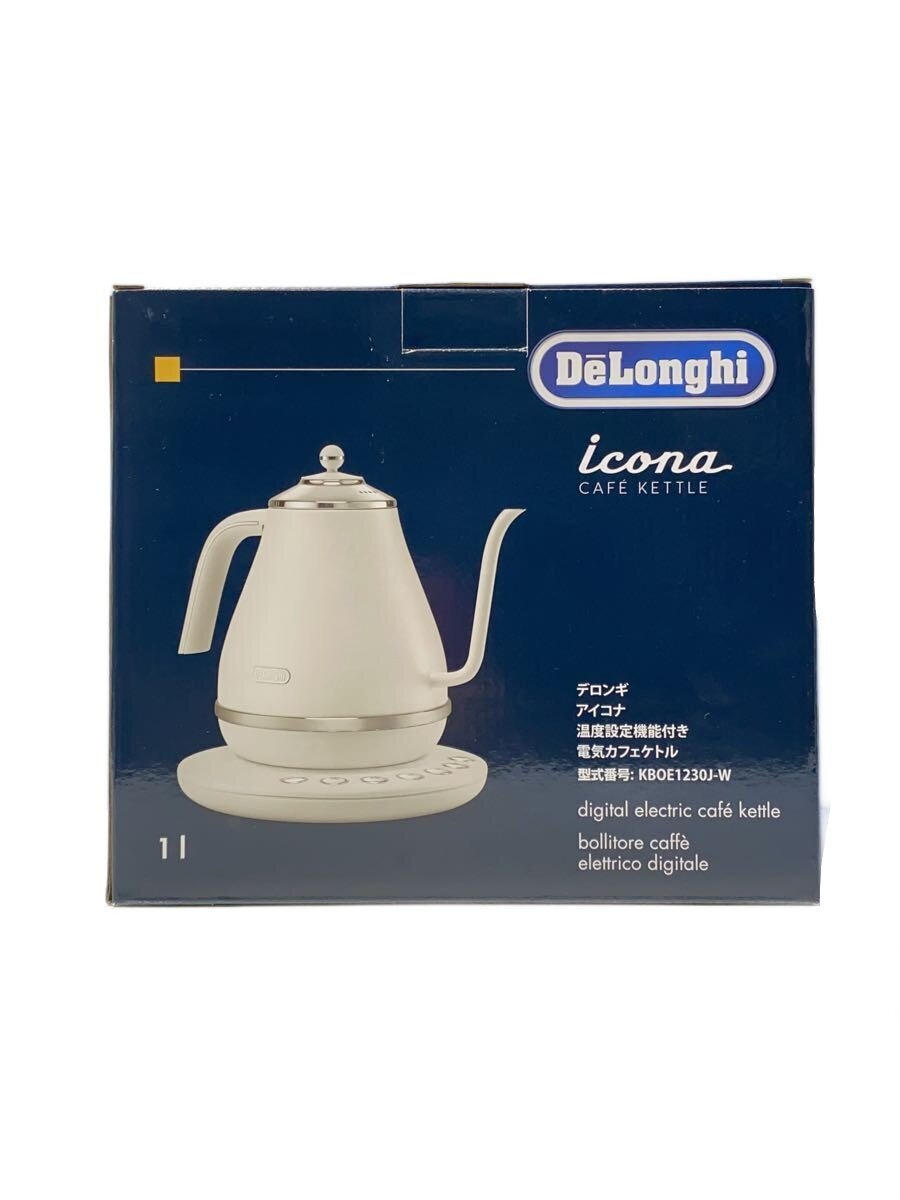 アイコナ 温度設定機能付き電気カフェケトル KBOE1230J-W （ピースフルホワイト）の商品画像