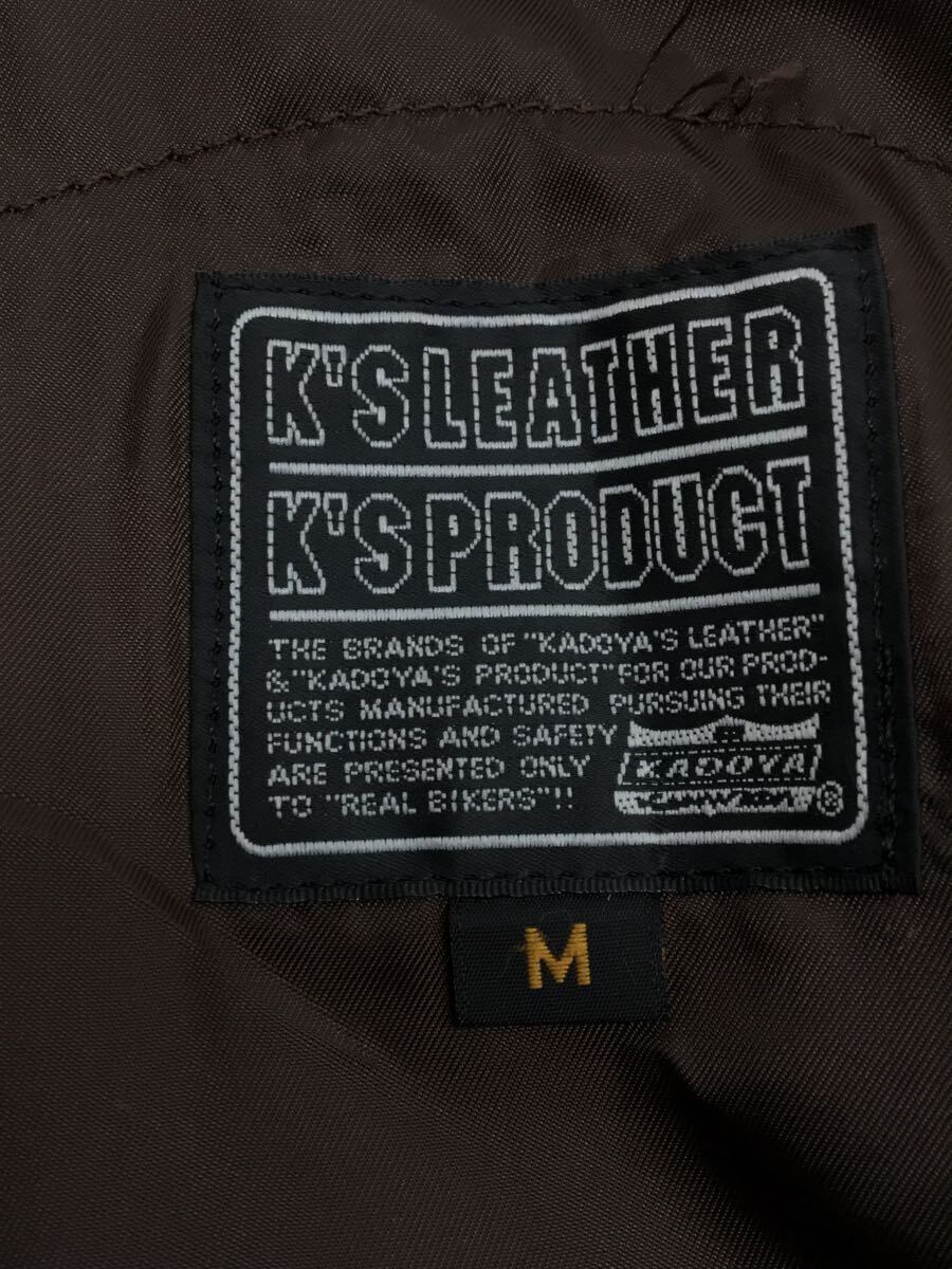 KADOYA* single rider's jacket /M/ cow leather /BLK/ plain 