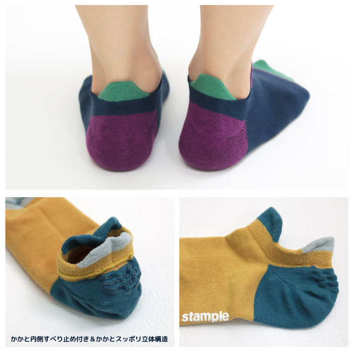 stample( штамп ru) двойной ta яркий low cut носки 3 пара комплект Kids носки 72512N